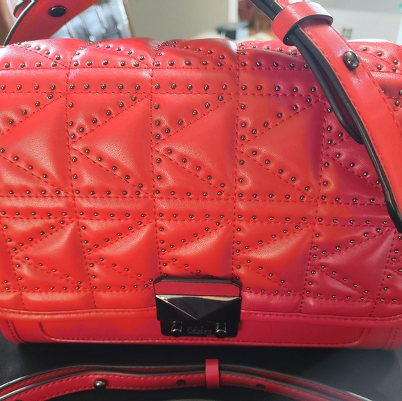 Karl Lagerfeld Rosewood Kuilted studs handbag - Picture 5 of 16